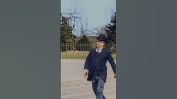 Theodore Roosevelt in 1897 - Restored Footage