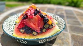 Watermelon Berry Jelly summer treat! SUPER EASY! Recipe details in the description!