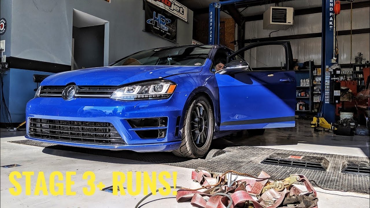Stage 3 EQT Vortex Dyno Results Mabotech Tuned MK7 Golf R YouTube