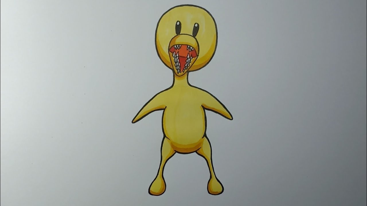 Desenhando Yellow Roblox Rainbow Friends - Roblox Characters 