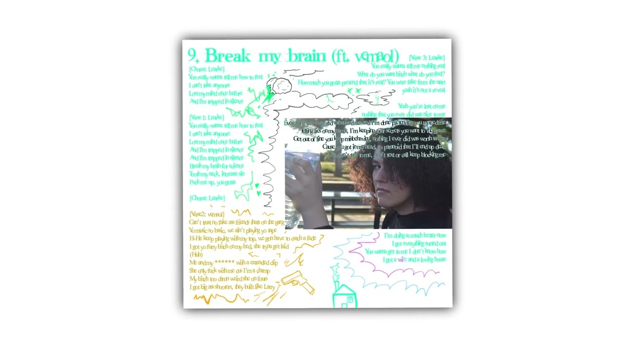 Watch Learke - Break my brain (FT. VEM) {Official Lyric Video} on YouTube Watch Learke - Break my brain (FT. VEM) {Official Lyric Video} on YouTube