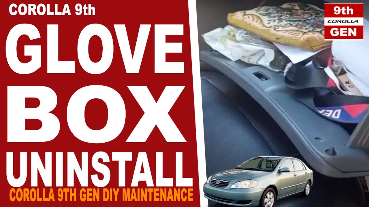HOW TO UNINSTALL THE GLOVE BOX OF COROLLA 2001 2008 (9TH GENERATION) # ...