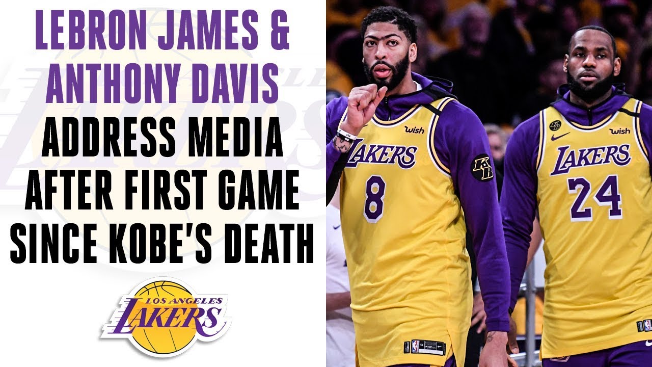 Lebron James Anthony Davis Address Media After Lakers 1st Game Since Kobe S Death Cbs Sports Hq Youtube