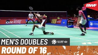 TOYOTA GAZOO RACING Thailand Open 2023 | Rankireddy\/Shetty (IND) [1] vs. Fikri\/Maulana (INA) | R16