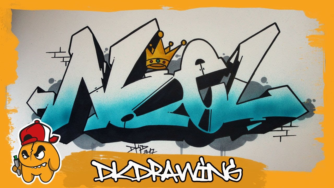 How To Draw Graffiti Names Noel 30 Youtube