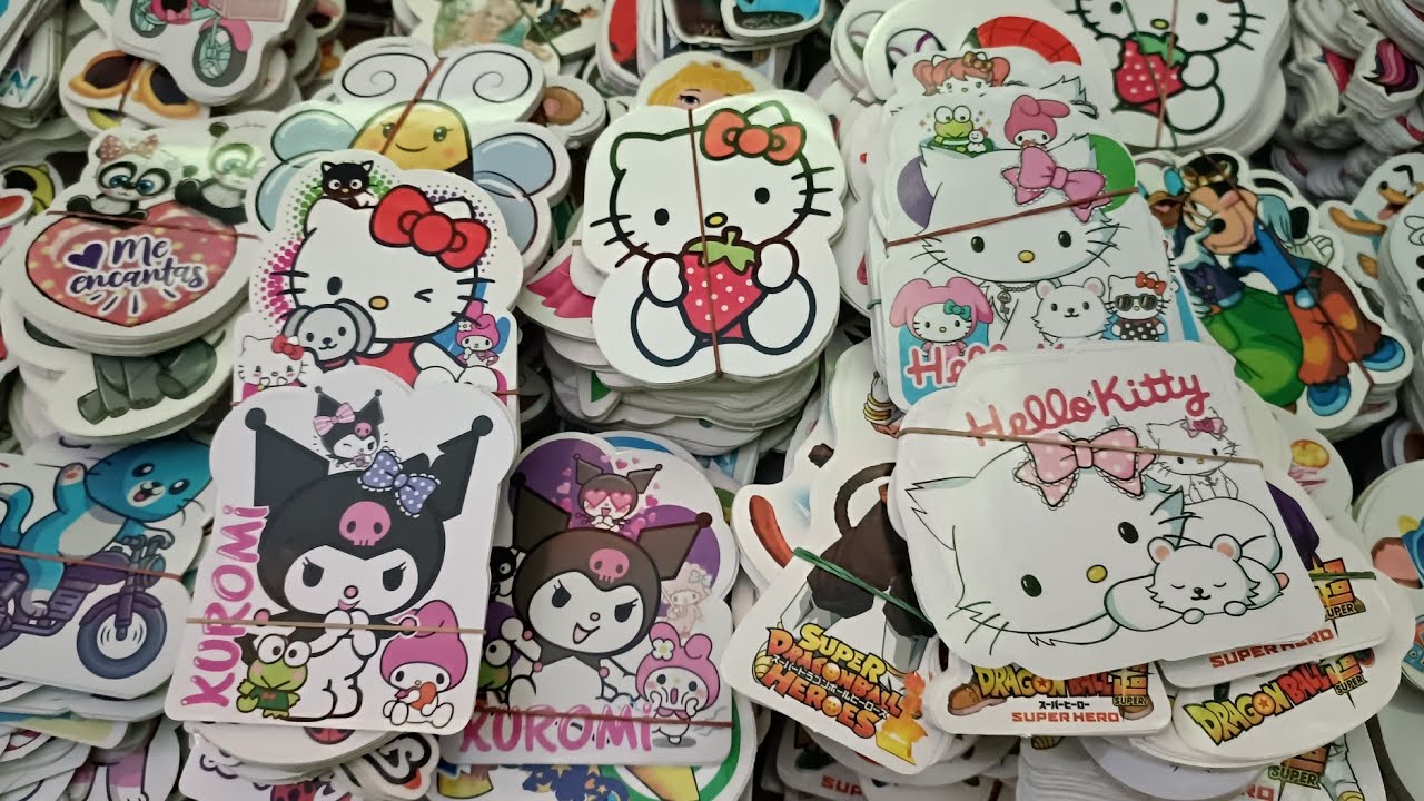 Los mejores stikers de 😱 $1 en mercado San Ciprian