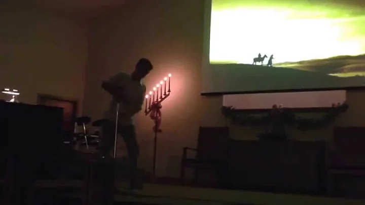 Jason Halverson dancing to Little Drummer Boy Toby...