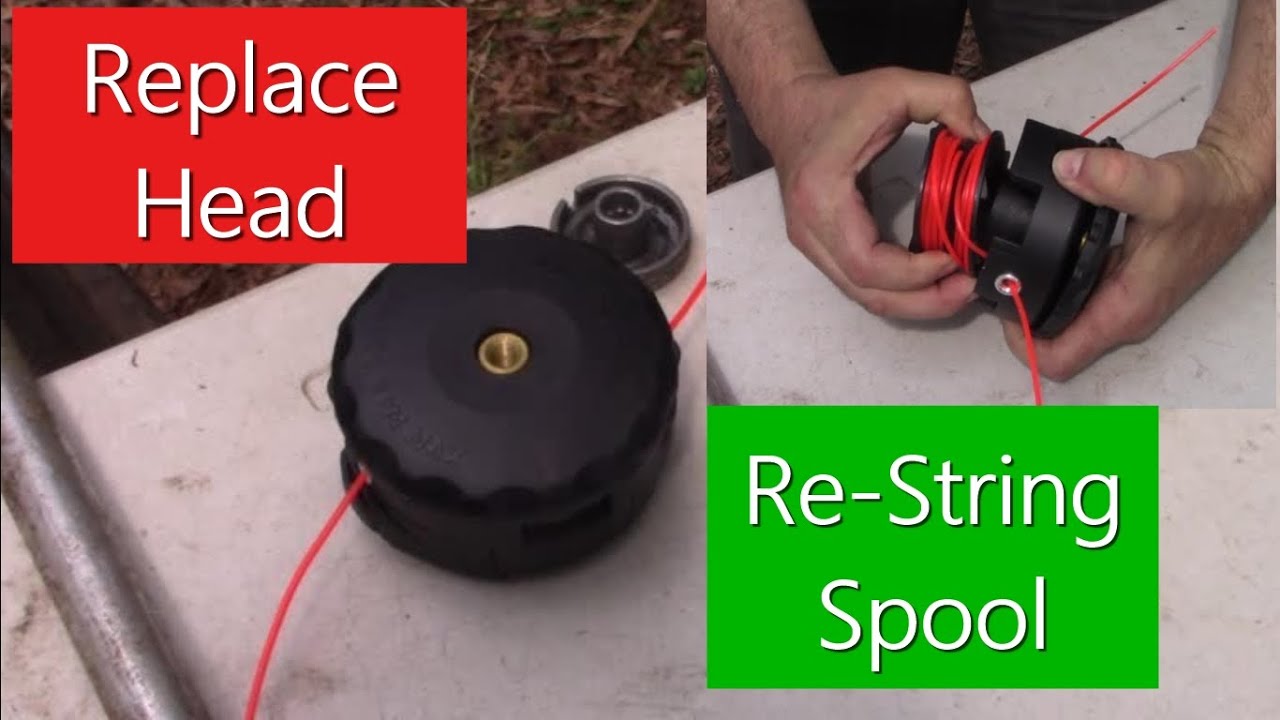 How to Replace and/or Re-String an ECHO String Trimmer Head (Speed-Feed  400) 