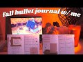 fall bullet journal w/ me | cozy brown theme