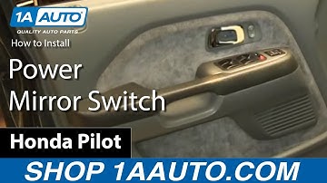 How To Replace Power Window Switch 03-08 Honda Pilot