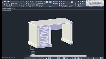 3D modeling classic table, AutoCAD video tutorials