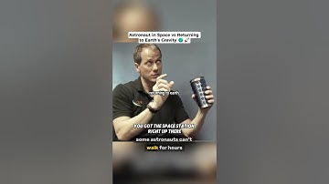 Astronaut in Space vs Returning to Earth’s Gravity 🌍🚀 | Physics Explained #shorts