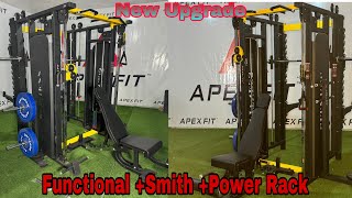 Functional Trainer + Smith Machine +power Rack | Complete Home Gym |