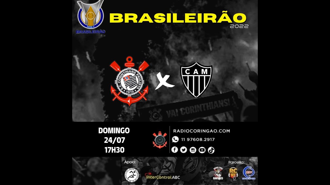 Corinthians x Atlético, AO VIVO, com a Voz do Esporte, às 17h30