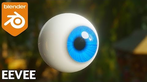 How to Make a Procedural Cartoon Eye or Anime Style Eye Material in Blender 3.6 using EEVEE
