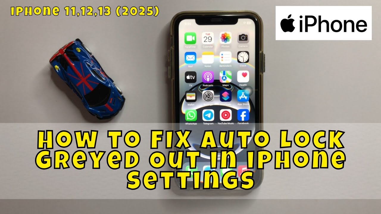 How to FIX Auto Lock Greyed Out in iPhone Settings iPhone 11,12,13 (2025)