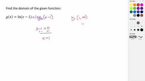 Finding the Domain of a Logarithm