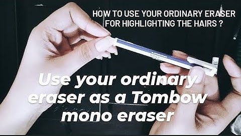 #monoeraser #highlight How to use ordinary eraser as Tombow mono zero eraser for highlighting