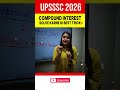 UPSSSC Compound Interest Tricks #testbook