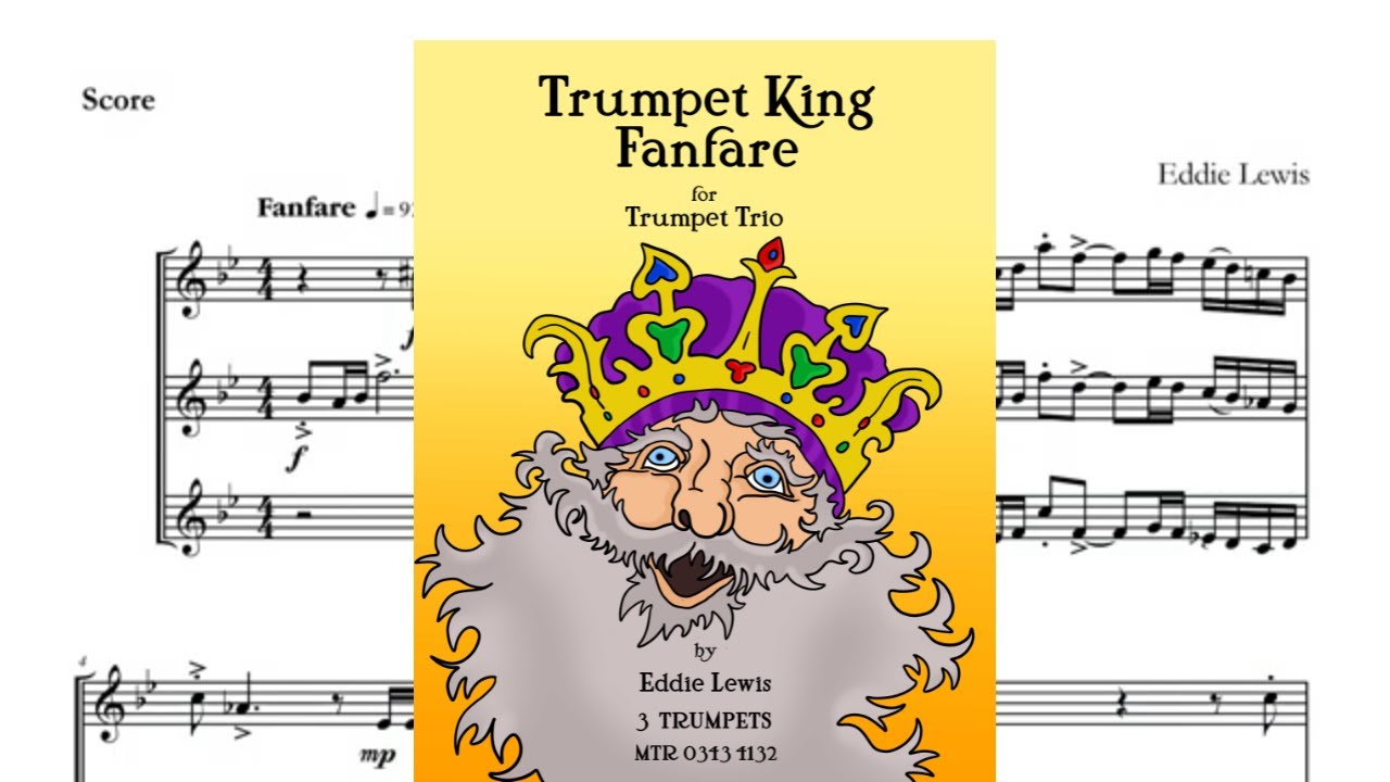 Trumpet King Fanfare Trumpet Trio Score Video YouTube