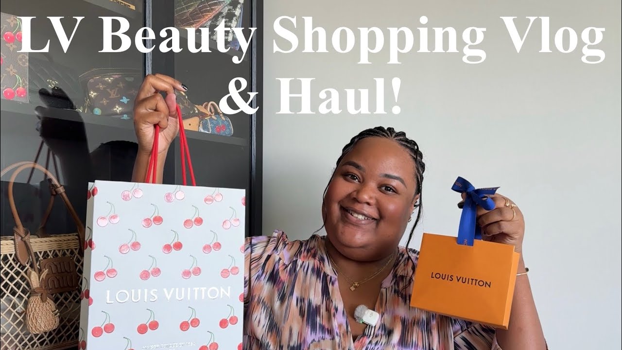 💋 La Beauté Louis Vuitton Beauty Shopping Vlog + Unboxing Haul 💄SLGs + Makeup