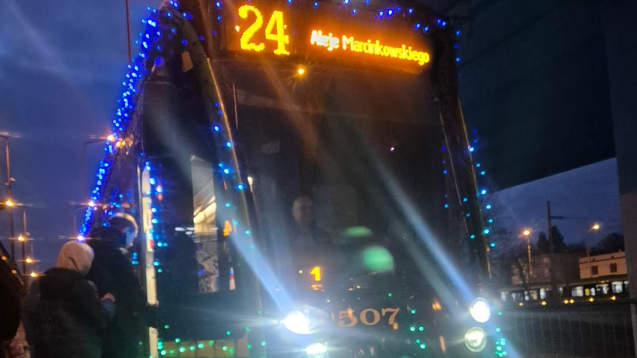 MPK Poznań - Siemens Combino #507 - Linia 24 kierunek:Aleje Marcinkowskiego 