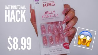 Kiss Jelly fantasy nails | last minute nail hack | ellene pei