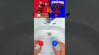 Which Marvel Character Wins the Drain Game #spiderman #challenge