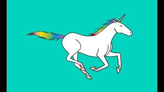 Galloping running Unicorn Animation 🐎 screenshot 4