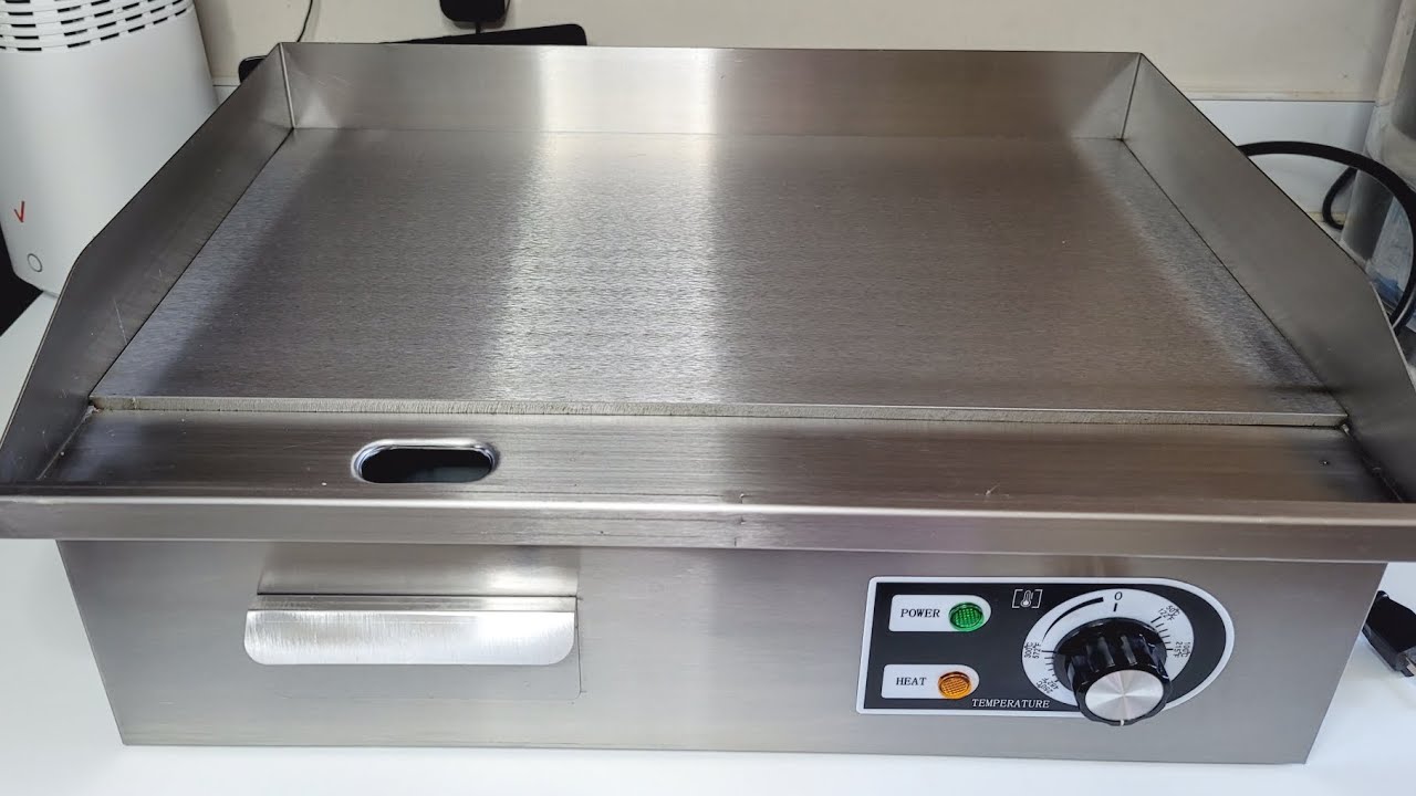 1500W 14 Electric Countertop Griddle Flat Top Commercial Restaurant Grill  BBQ