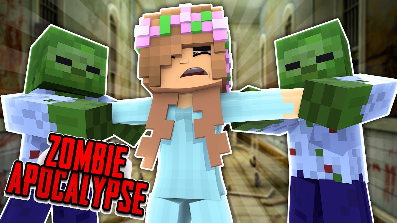 ZOMBIE TAKE OVER IN THE HOSPITAL! Minecraft Little Kelly