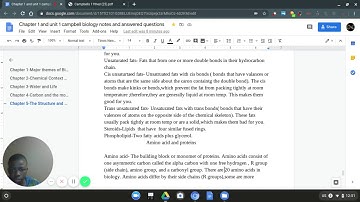 Chapter 5 The Structure and Function of Large Biological Molecules