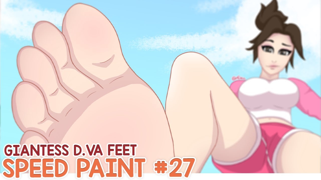 Giantess D.Va Feet // Overwatch // Speed Paint #27