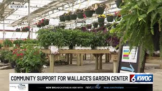 ‘Brought tears to my eyes,’ community support helps Wallace’s Garden Center open less than a week...