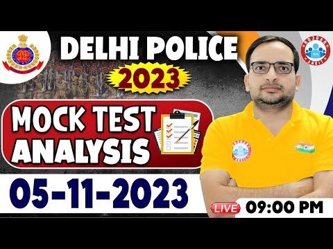 Delhi Police Constable 2023, Delhi Police 05 Nov Mock Test, DP Mock Test Analysis By Ankit Sir