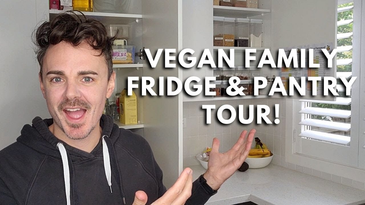 VEGAN KITCHEN TOUR - whats in our familys fridge and pantry?