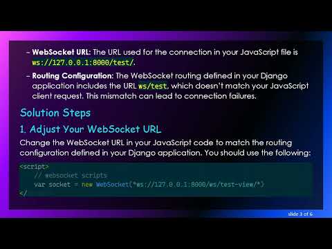 Resolving the WebSocket Connection Issue in Django Channels