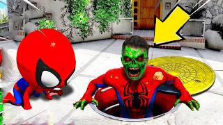 BEBE HOMEM ARANHA TRAPACEOU NO ESCONDE ESCONDE E SEU PAI PERDEU ELE PARA OS PALHAÇOS DO MAL NO GTA 5