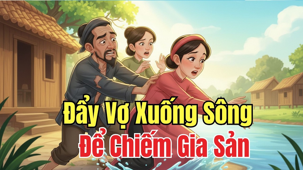 Chuyện Nhân Quả: Đẩy Vợ Xuống Sông Để Chiếm Gia Sản – Chồng Và Nhân Tình Gặp Quả Báo Dòng Lũ