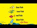 One fish two fish red fish blue fish by dr seuss audiobook read along  book in bed
