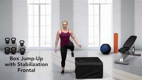 How to do a Box Jump-Up with Stabilization Frontal