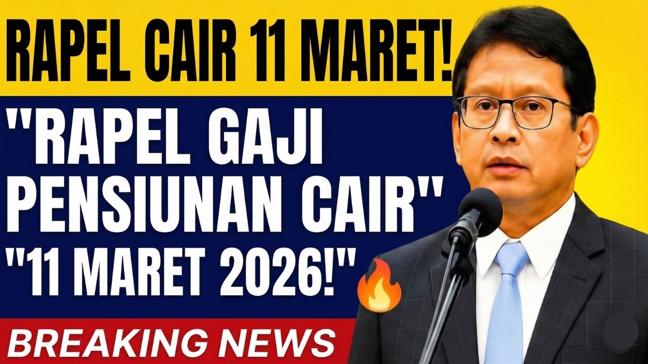 💰 RAPEL GAJI PENSIUNAN CAIR 11 MARET 2026! 5 Golongan Ini Terima Nominal FANTASTIS dari Taspen 🎉