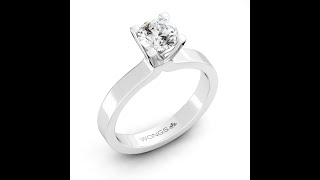Brilliant Cut Centre Plain Shoulders Diamond Engagement Rings
