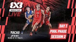 LIVE 🔴 FIBA #3x3WorldTour Macau 2026 | Pool Phase - Session 2 | #3x3Basketball