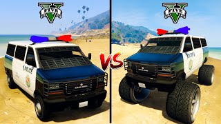 Police Van vs Police Monster Car - GTA 5 Cars Comparison