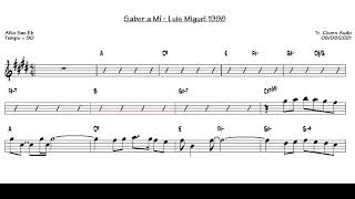 Sabor a Mí - Luis Miguel 1998 v.2 (Alto Sax Eb) [Sheet music]