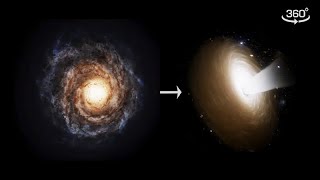 Falling into Andromeda Galaxys Central Black Hole 360° VR