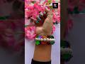 😍😱Diy multicolour bracelet #pearl #bracelet #fancy #shorts