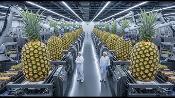 Amazing Pineapple Canning Process — Inside a High Speed Factory!