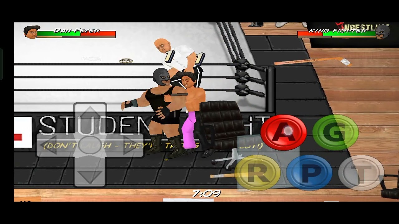 Dan fever vs king fighter (full fight) wrestling revolution 
